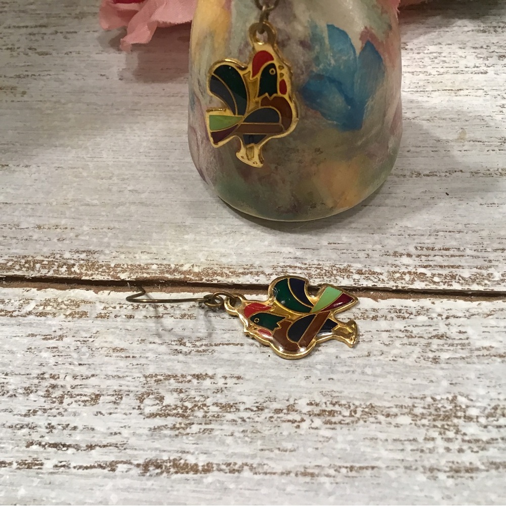 Rooster Earrings